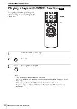 Preview for 88 page of Sony SLV-D910N Operating Instructions Manual