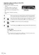 Preview for 102 page of Sony SLV-D910N Operating Instructions Manual