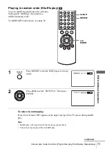 Предварительный просмотр 73 страницы Sony SLV-D930 GI Operating Instructions Manual