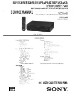 Preview for 1 page of Sony SLV-E120AE Service Manual