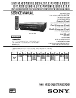 Sony SLV-E130AE1 Service Manual preview