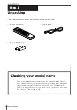 Preview for 5 page of Sony SLV-E295UX Operating Instructions Manual