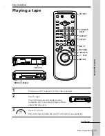 Preview for 21 page of Sony SLV-E580EE Operating Instructions Manual