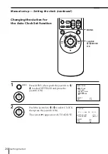 Preview for 24 page of Sony SLV-E730EX Operating Instructions Manual