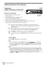 Preview for 54 page of Sony SLV-E730EX Operating Instructions Manual