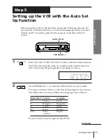 Preview for 13 page of Sony SLV-E780EG Operating Instructions Manual