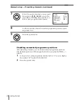 Preview for 22 page of Sony SLV-E780EG Operating Instructions Manual