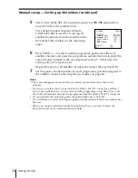 Preview for 26 page of Sony SLV-E780EG Operating Instructions Manual