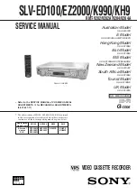 Sony SLV-ED100ME Service Manual предпросмотр