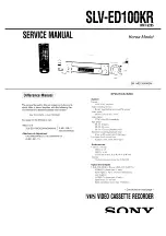 Preview for 116 page of Sony SLV-ED100ME Service Manual