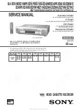 Sony SLV-ED10ME Service Manual preview