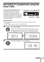 Предварительный просмотр 19 страницы Sony SLV-ED323SG Operating Instructions Manual