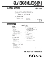 Preview for 1 page of Sony SLV-ED33MJ Service Manual