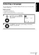 Предварительный просмотр 21 страницы Sony SLV-ED343ME Operating Instructions Manual