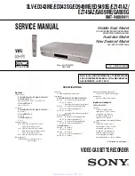 Preview for 1 page of Sony SLV-ED343ME Service Manual