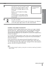 Preview for 9 page of Sony SLV-ED88MJ Operating Instructions Manual