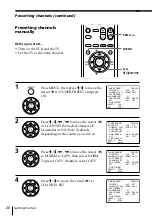 Предварительный просмотр 20 страницы Sony SLV-EZ11AZ Operating Instructions Manual