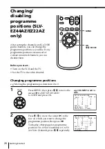 Предварительный просмотр 26 страницы Sony SLV-EZ11AZ Operating Instructions Manual