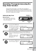 Предварительный просмотр 37 страницы Sony SLV-EZ11AZ Operating Instructions Manual