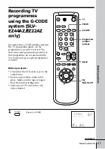 Предварительный просмотр 43 страницы Sony SLV-EZ11AZ Operating Instructions Manual