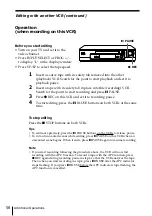 Предварительный просмотр 58 страницы Sony SLV-EZ11AZ Operating Instructions Manual