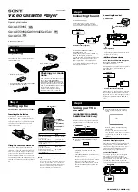 Sony SLV-GA45AV Operating Instructions preview