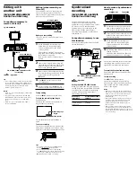 Preview for 3 page of Sony SLV-GA45AV Operating Instructions