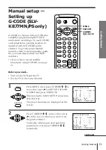 Preview for 19 page of Sony SLV-K867MN/PS Operating Instruction