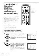 Preview for 22 page of Sony SLV-K867MN/PS Operating Instruction