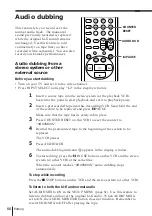 Preview for 64 page of Sony SLV-K867MN/PS Operating Instruction