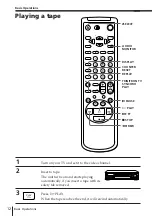 Предварительный просмотр 12 страницы Sony SLV-KH7PL Operating Instructions Manual