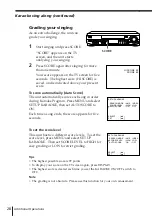 Предварительный просмотр 28 страницы Sony SLV-KH7PL Operating Instructions Manual