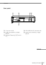 Предварительный просмотр 47 страницы Sony SLV-KH7PL Operating Instructions Manual