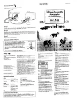 Preview for 1 page of Sony SLV-KS1 - Video Cassette Recorder Operating Instructions