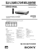 Sony SLV-L56AR Service Manual preview