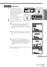 Preview for 25 page of Sony SLV-M10HF - Video Cassette Recorder Operating Instructions Manual