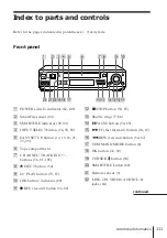 Preview for 111 page of Sony SLV-M10HF - Video Cassette Recorder Operating Instructions Manual