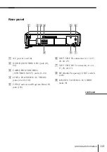 Preview for 113 page of Sony SLV-M10HF - Video Cassette Recorder Operating Instructions Manual