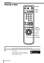 Preview for 4 page of Sony SLV-M11HF - Video Cassette Recorder Operating Instructions Manual