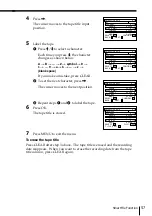 Preview for 57 page of Sony SLV-M11HF - Video Cassette Recorder Operating Instructions Manual