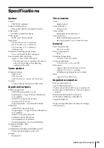 Preview for 69 page of Sony SLV-M11HF - Video Cassette Recorder Operating Instructions Manual