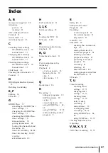 Preview for 87 page of Sony SLV-M20HF - Video Cassette Recorder Operating Instructions Manual