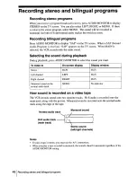 Preview for 48 page of Sony SLV-N500 - Video Cassette Recorder Operating Instructions Manual