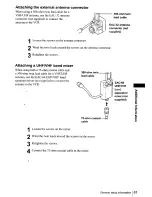 Предварительный просмотр 61 страницы Sony SLV-N55 - Video Cassette Recorder Operating Instructions Manual