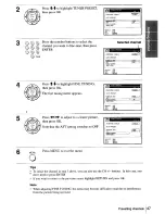 Предварительный просмотр 47 страницы Sony SLV-N99 - Video Cassette Recorder Operating Instructions Manual