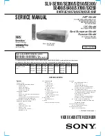 Sony SLV-SE100 Service Manual preview