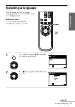 Предварительный просмотр 21 страницы Sony SLV-SE100K Operating Instructions Manual