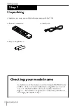 Preview for 4 page of Sony SLV-SE20EX Operating Instructions Manual