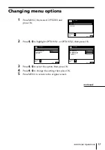 Preview for 57 page of Sony SLV-SE20EX Operating Instructions Manual