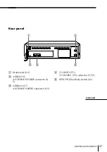 Preview for 67 page of Sony SLV-SE20EX Operating Instructions Manual